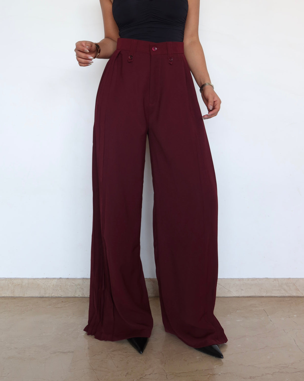 RǏWYÑ | Pleat Please Wide Leg Pants