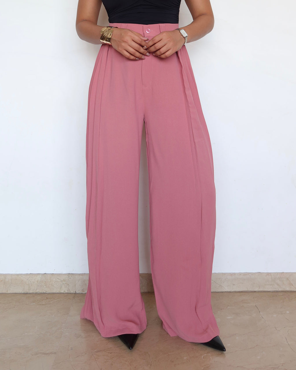 RǏWYÑ | Pleat Please Wide Leg Pants