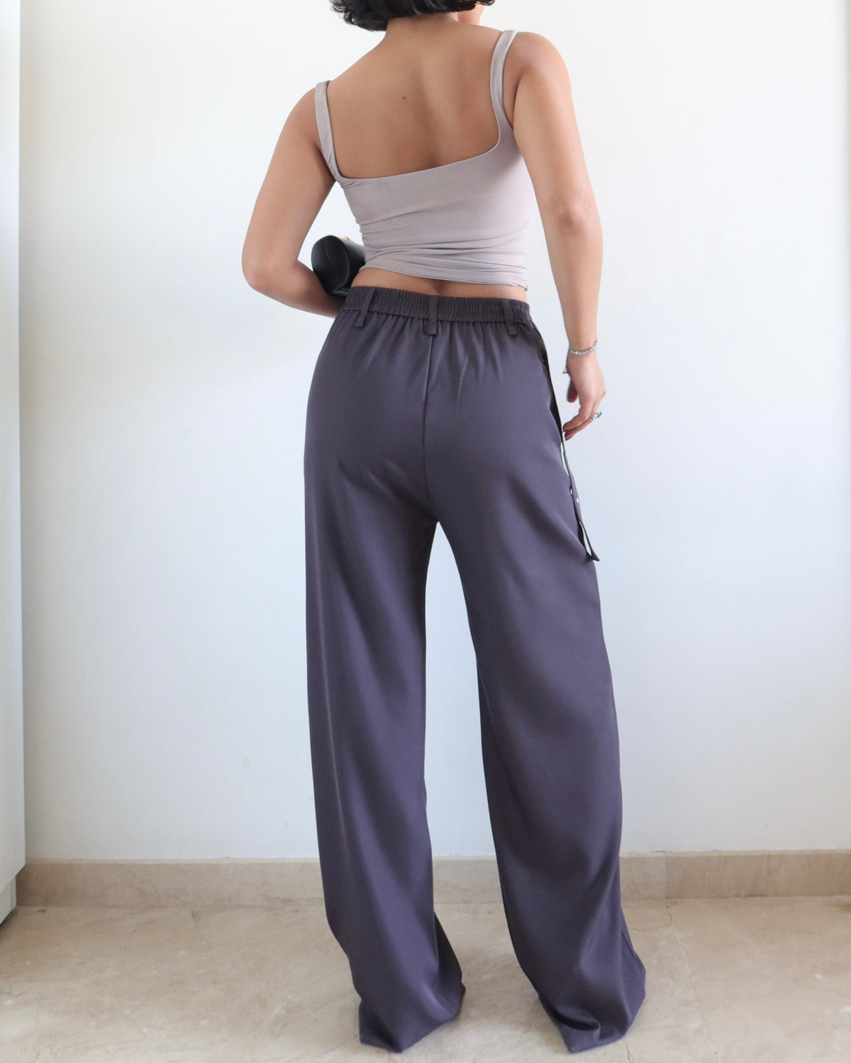 RǏWYÑ | Rivet Grip Loose Tailored Trousers