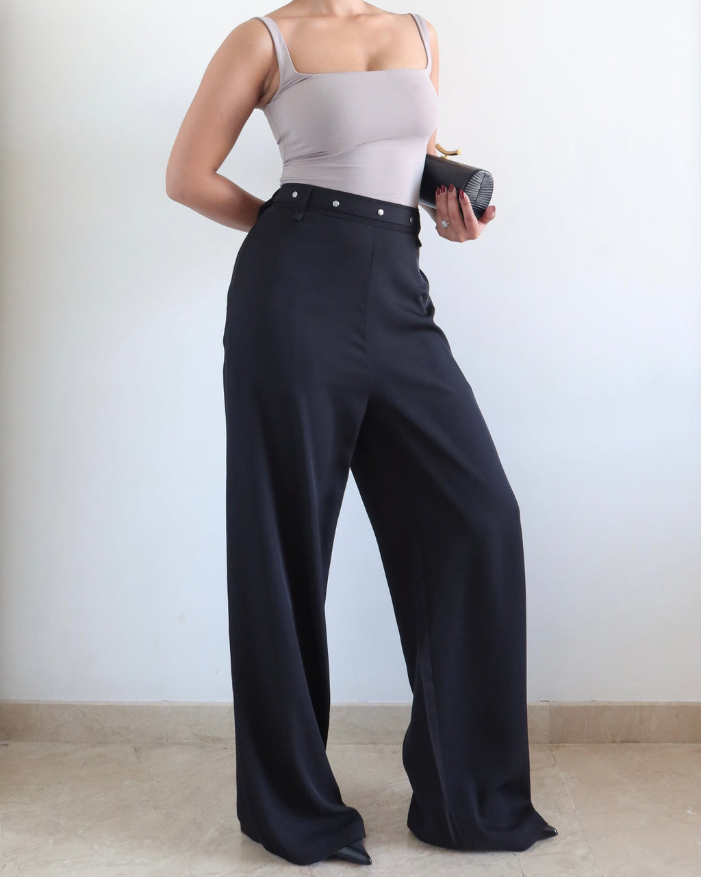 RǏWYÑ | Rivet Grip Loose Tailored Trousers