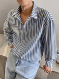 RIWYN Modern Stripe Collared Shirt
