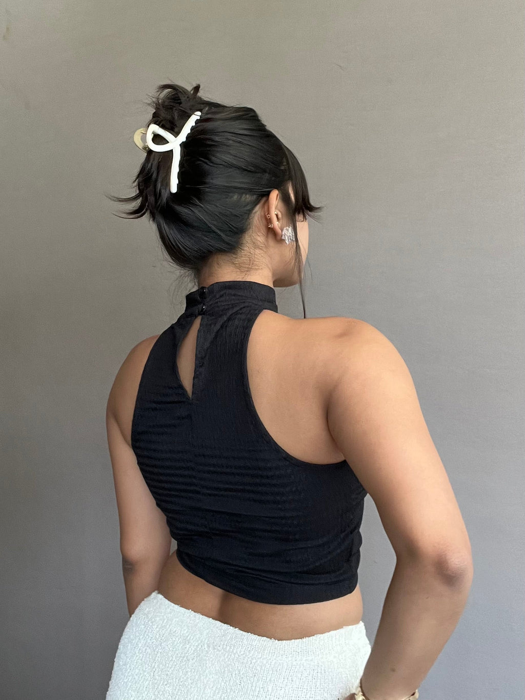RǏWYÑ | Unique Chic Irregular Halter Neck Top
