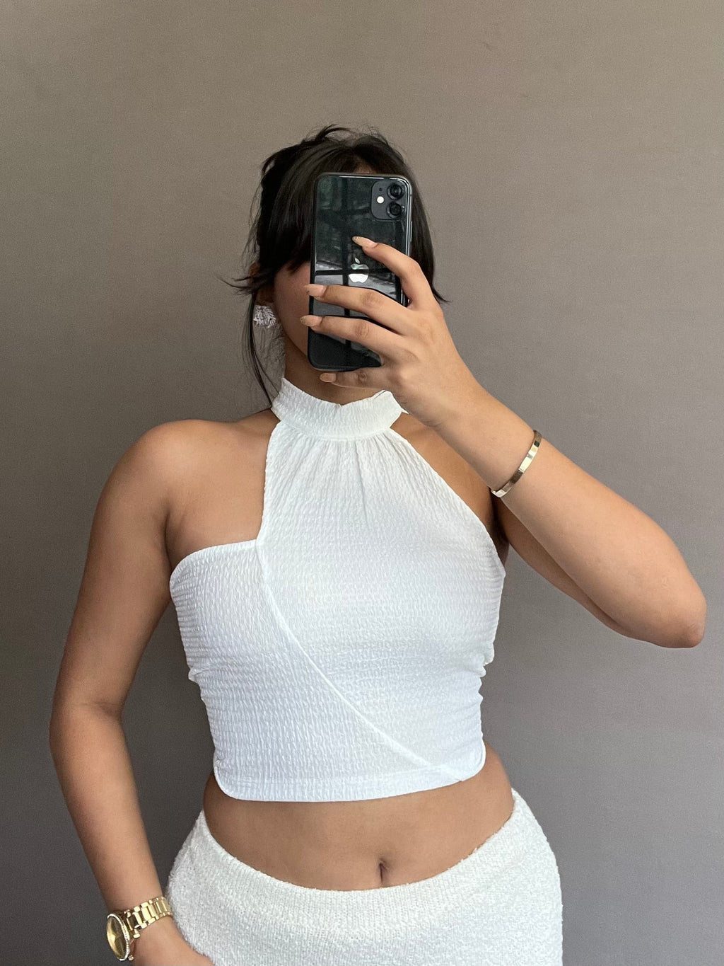 RǏWYÑ | Unique Chic Irregular Halter Neck Top