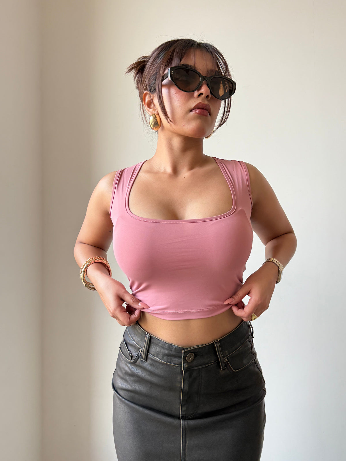 RǏWYÑ | Silky Soft Square Neck Top