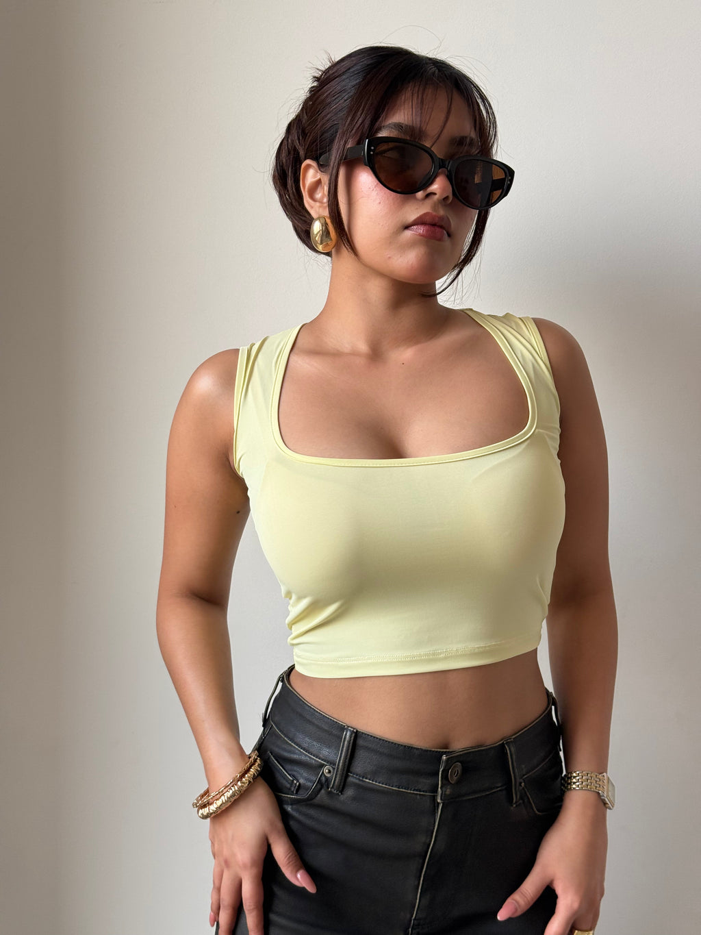RǏWYÑ | Silky Soft Square Neck Top