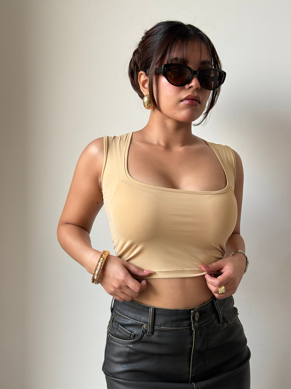 RǏWYÑ | Silky Soft Square Neck Top