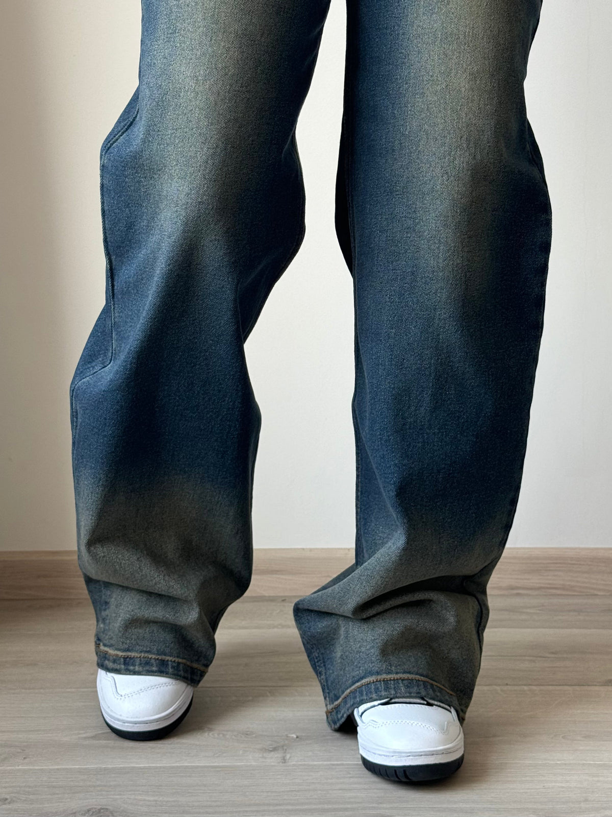 RǏWYÑ | Sunburst Blue Wide Leg Jeans