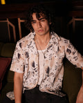 RIWYN Premium Water Color Splash Print Linen Shirt