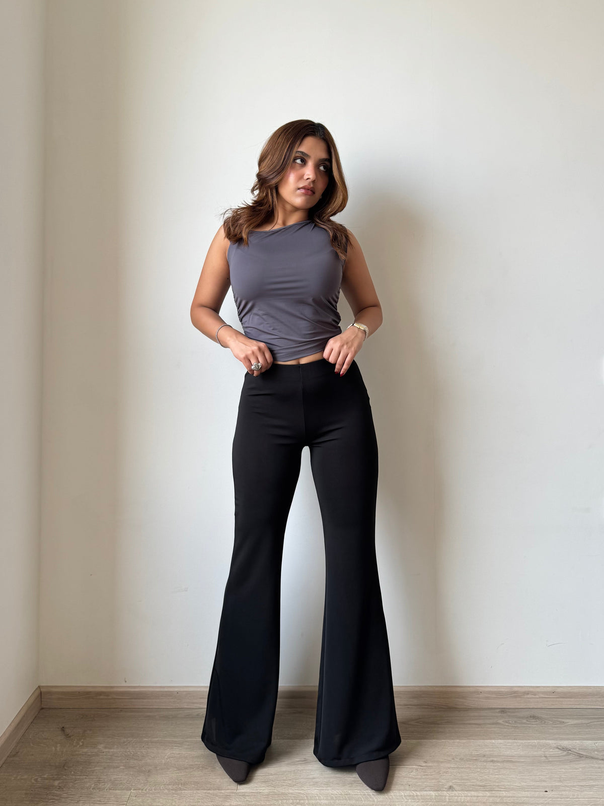 RǏWYÑ | Fit & Flare Seamless Trousers