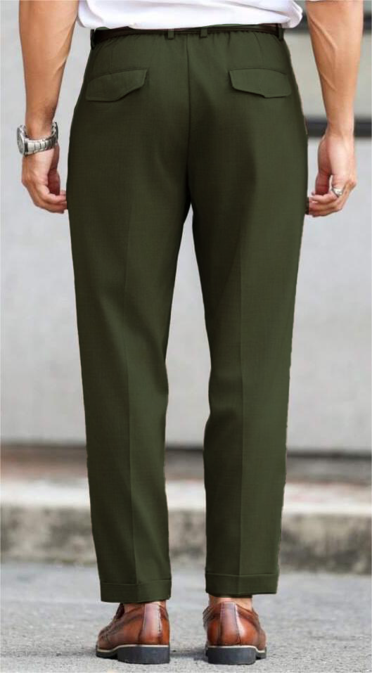 RIWYN Refined Tailored Pleat Linen Pants