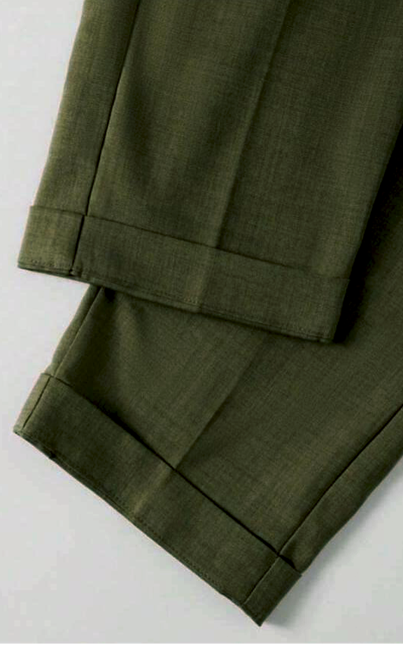 RIWYN Refined Tailored Pleat Linen Pants