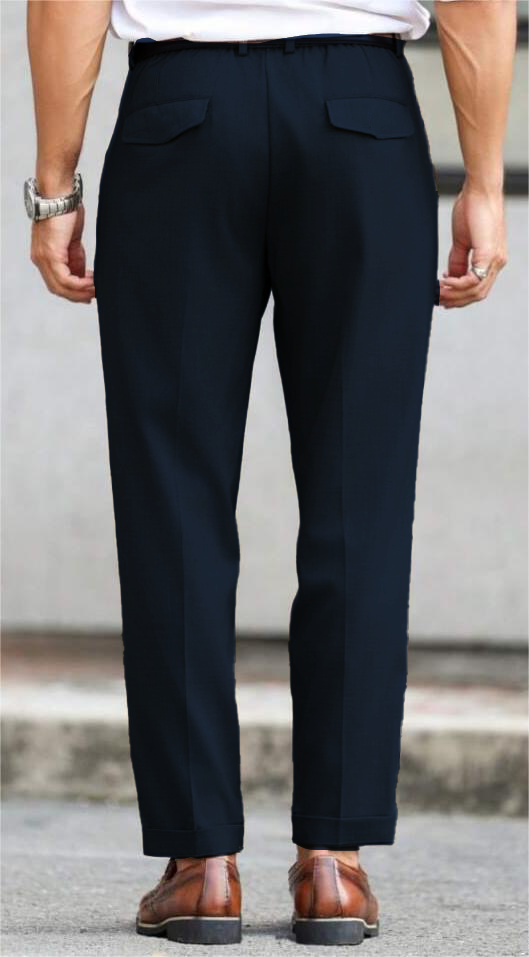 RIWYN Refined Tailored Pleat Linen Pants