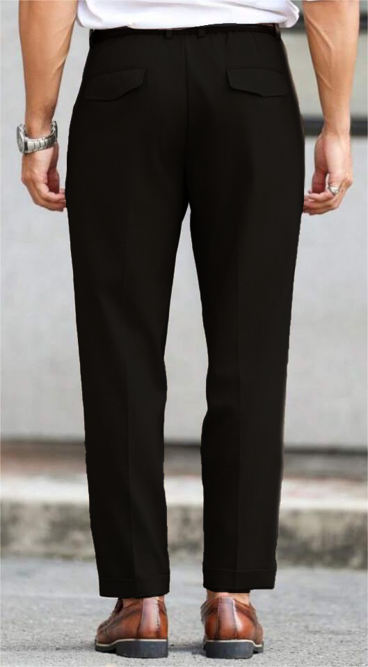 RIWYN Refined Tailored Pleat Linen Pants