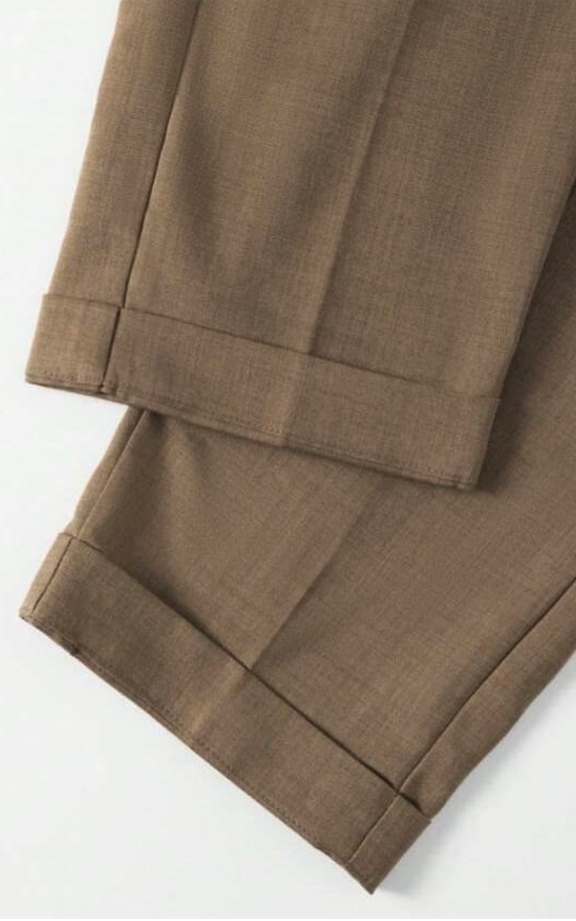 RIWYN Refined Tailored Pleat Linen Pants