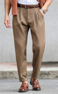 RIWYN Refined Tailored Pleat Linen Pants
