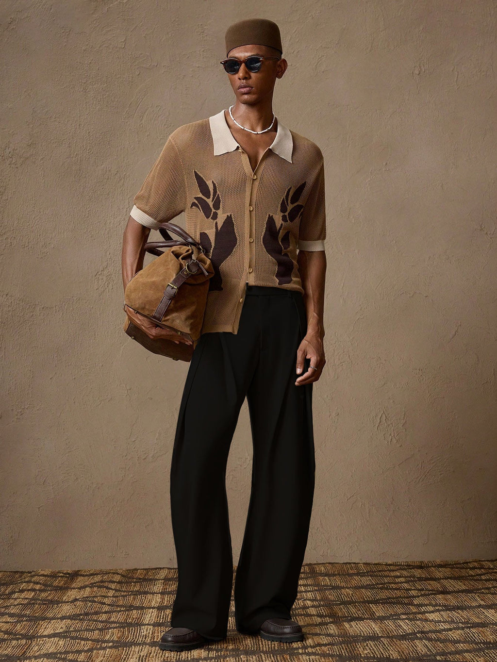 RIWYN Draped Game Pleated Trouser