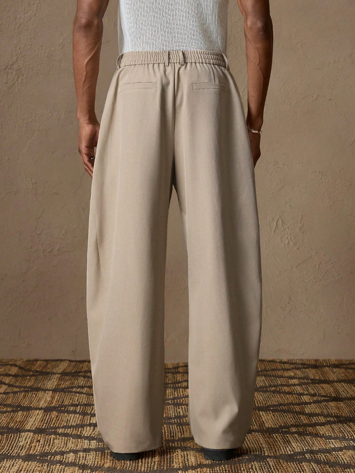 RIWYN Draped Game Pleated Trouser