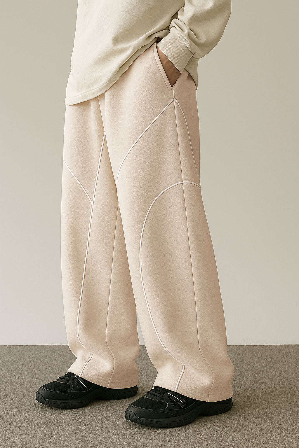 RIWYN Contrast Curve Baggy Joggers