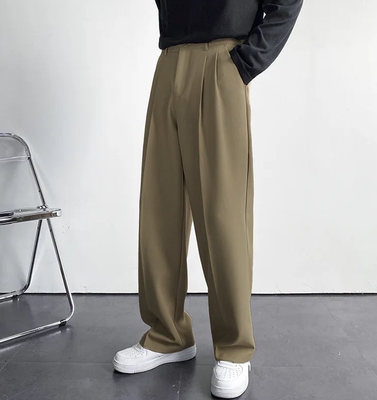 RIWYN Korean Baggy Loose Fit Pants For Men