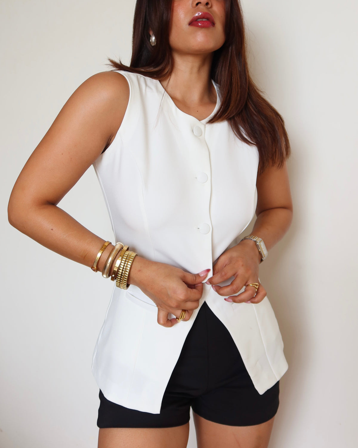 RǏWYÑ | Fine Structure Vest Top