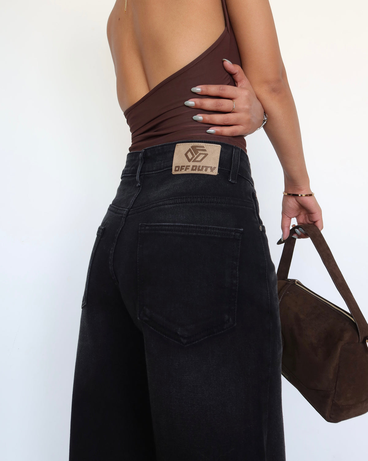 RǏWYÑ | Night Burst Wide Leg Jeans