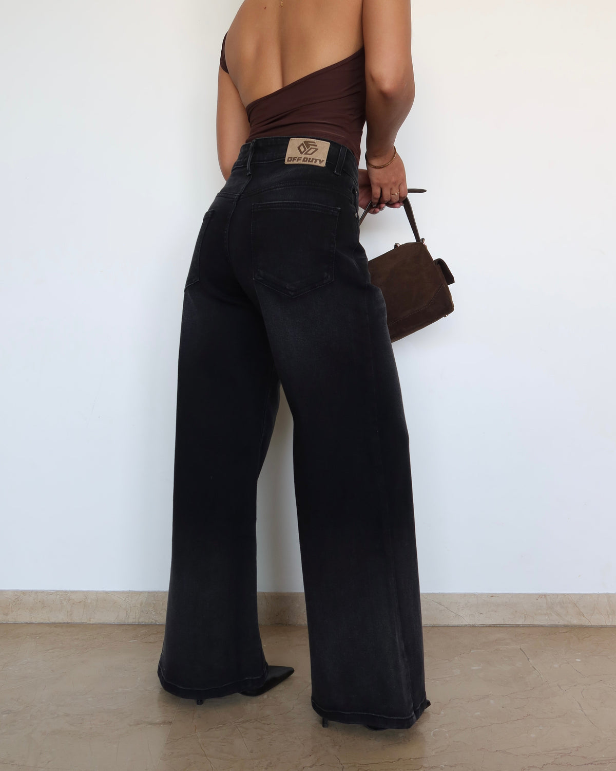 RǏWYÑ | Night Burst Wide Leg Jeans