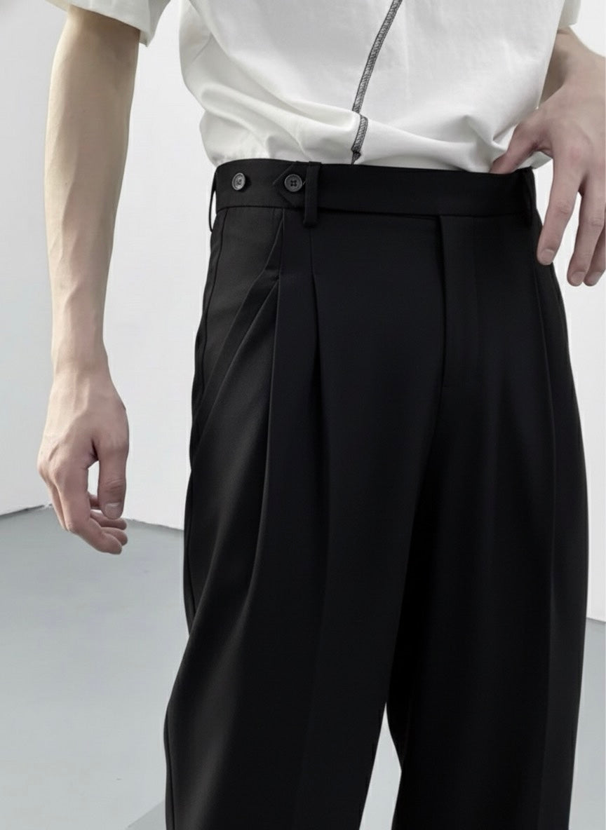 RIWYN Spanish Cut Pleated Pants