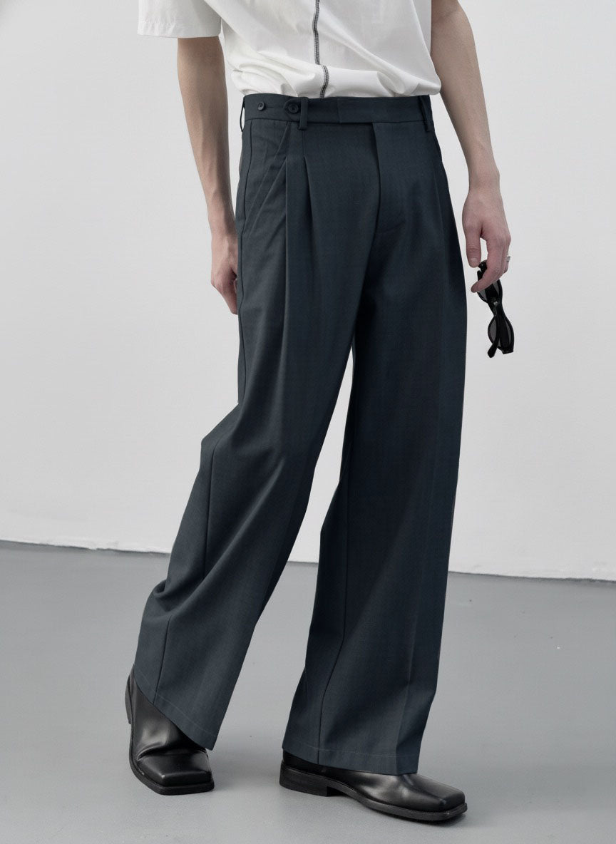 RIWYN Spanish Cut Pleated Pants