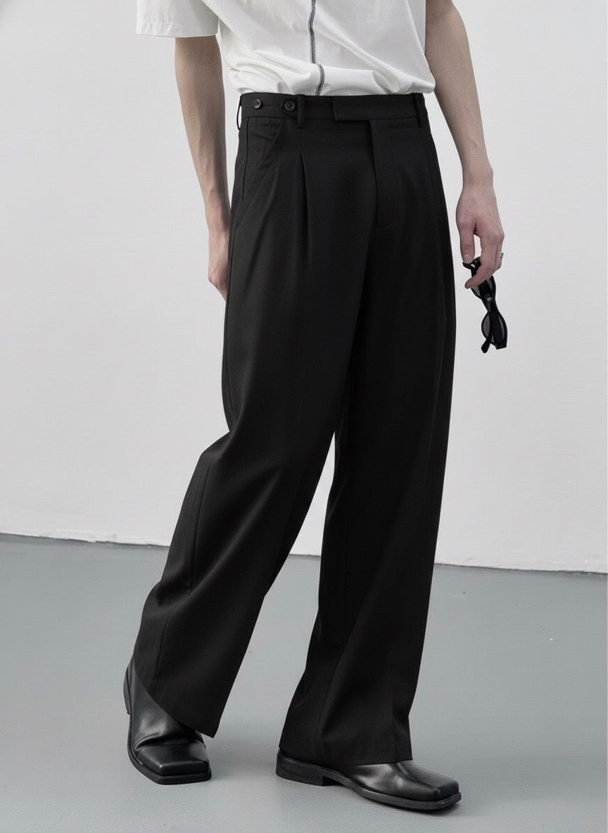 RIWYN Spanish Cut Pleated Pants