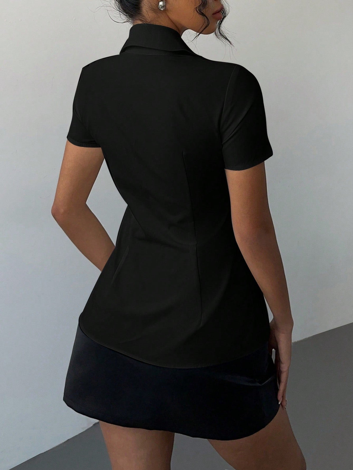 RǏWYÑ | Snatched Fit Collar Shirt