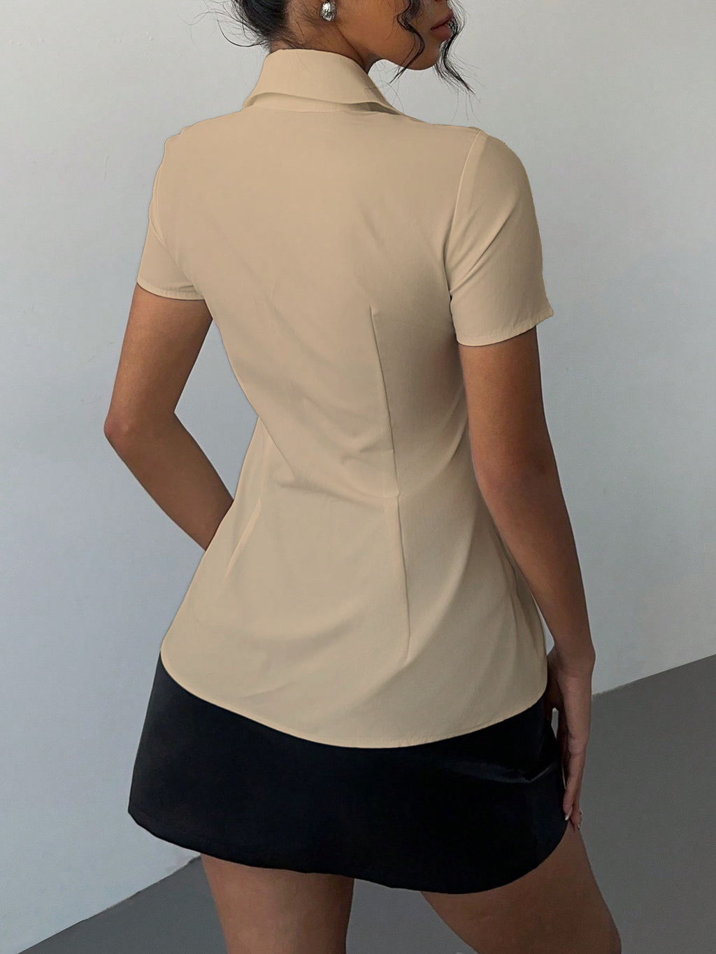 RǏWYÑ | Snatched Fit Collar Shirt