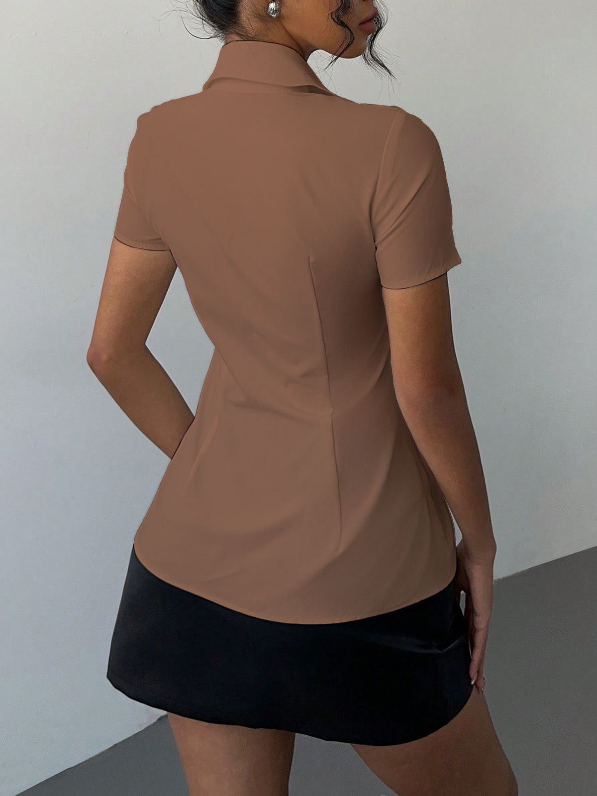 RǏWYÑ | Snatched Fit Collar Shirt