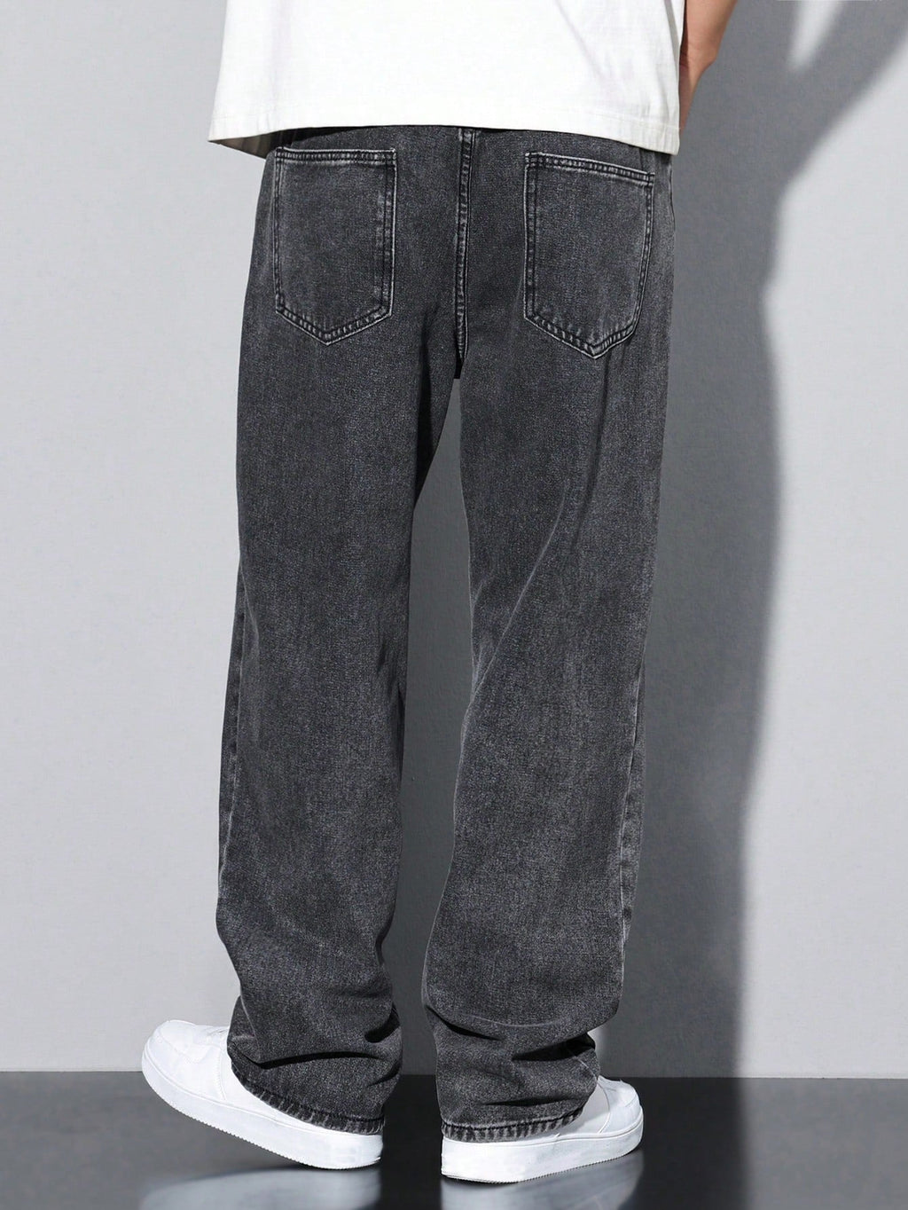 RIWYN Grey Spectrum Loose Straight Fit Jeans