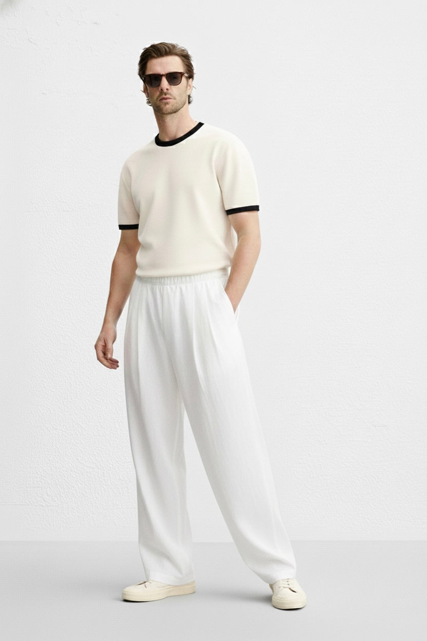 RIWYN Modern Basic Baggy Pants