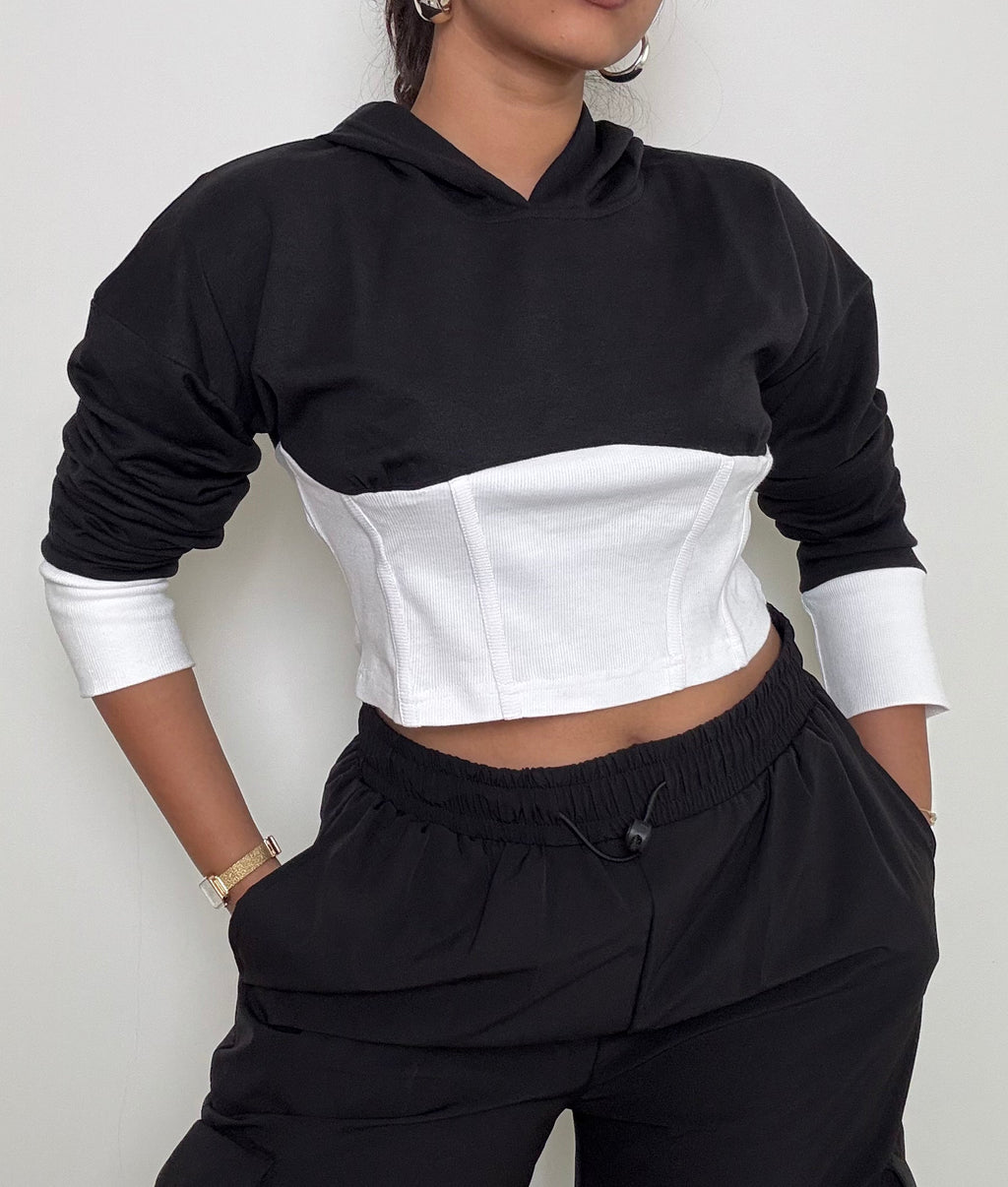 RǏWYÑ | Ease Fit Corset Hoodie