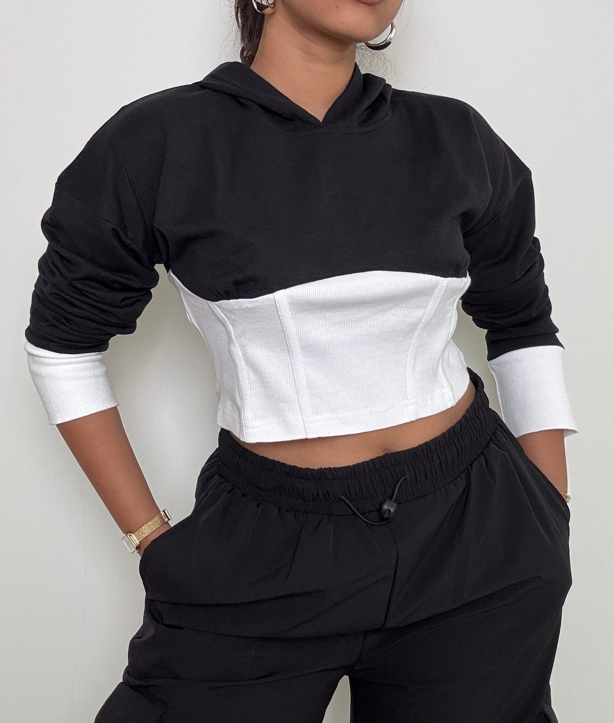 RǏWYÑ | Ease Fit Corset Hoodie