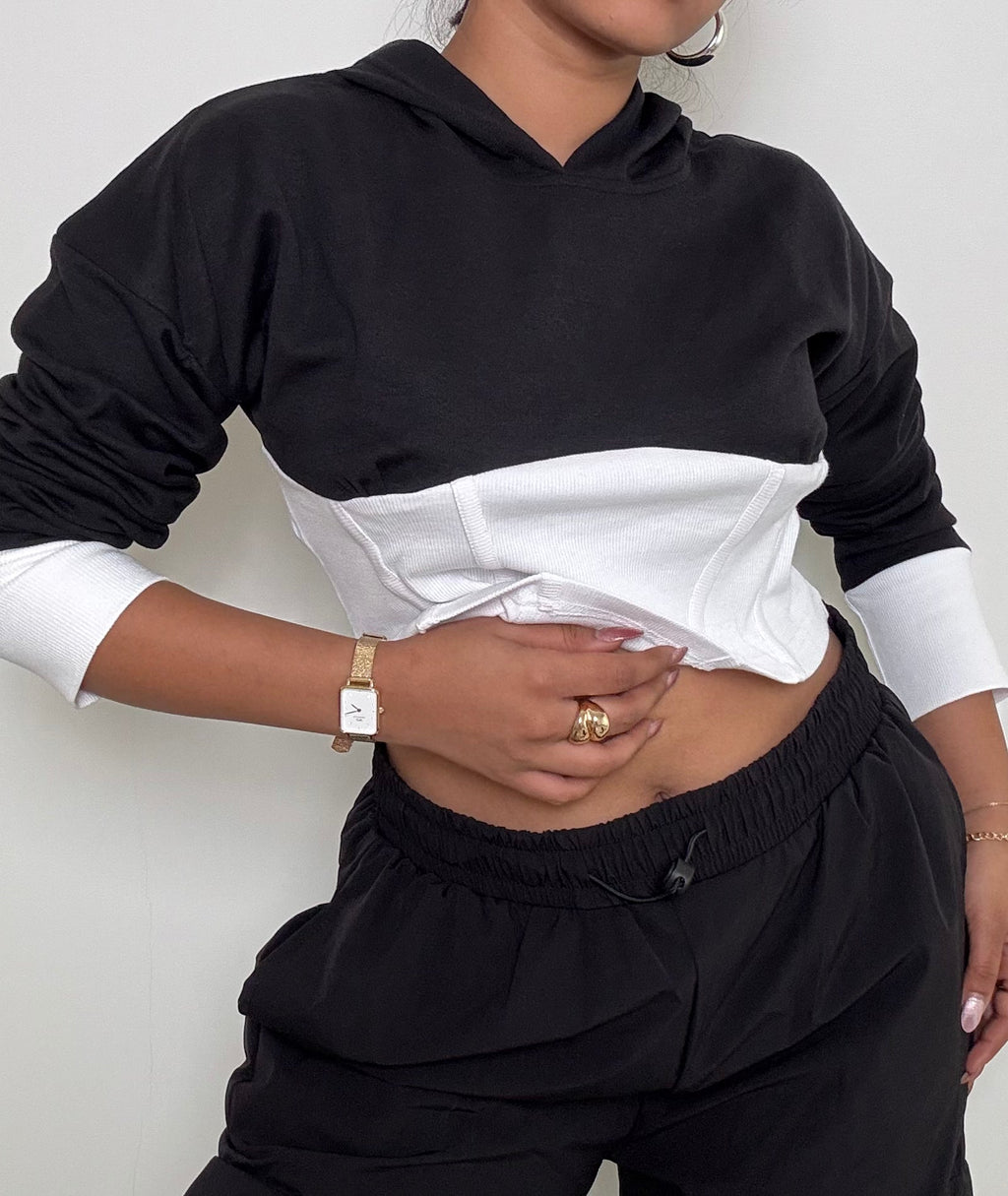 RǏWYÑ | Ease Fit Corset Hoodie