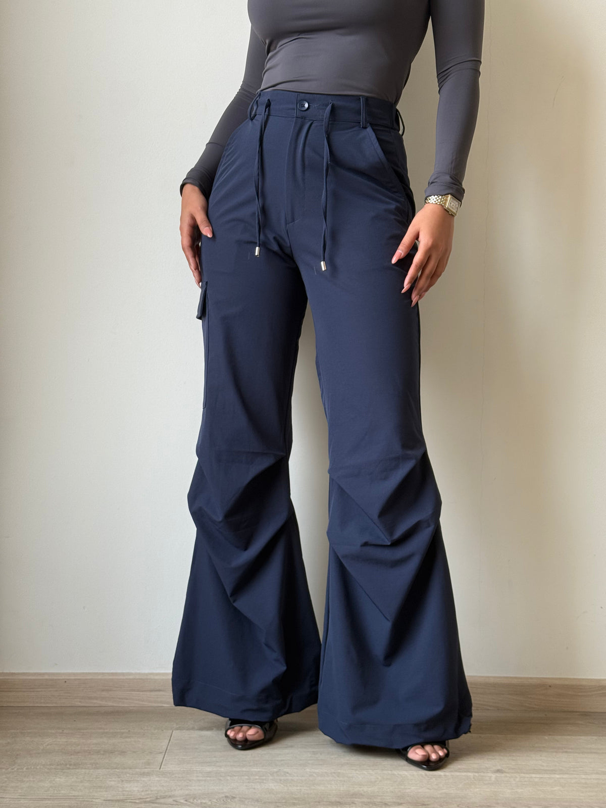 RǏWYÑ | Rare Flare Parachute Pants
