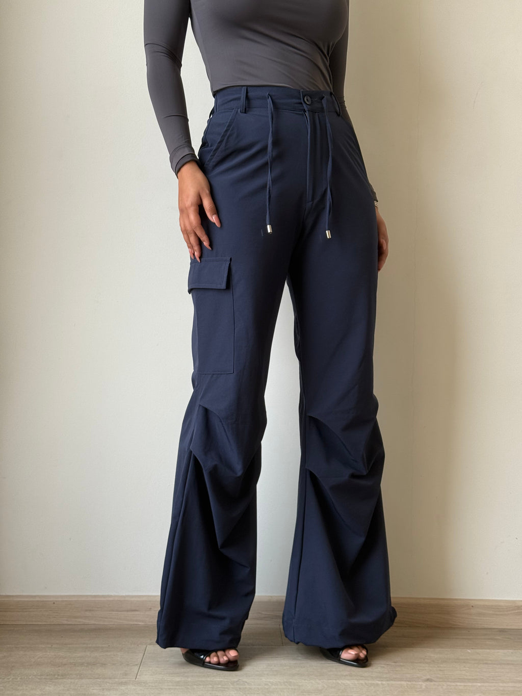 RǏWYÑ | Rare Flare Parachute Pants