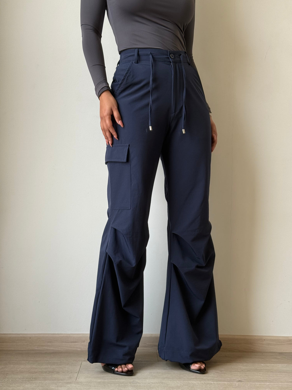 RǏWYÑ | Rare Flare Parachute Pants