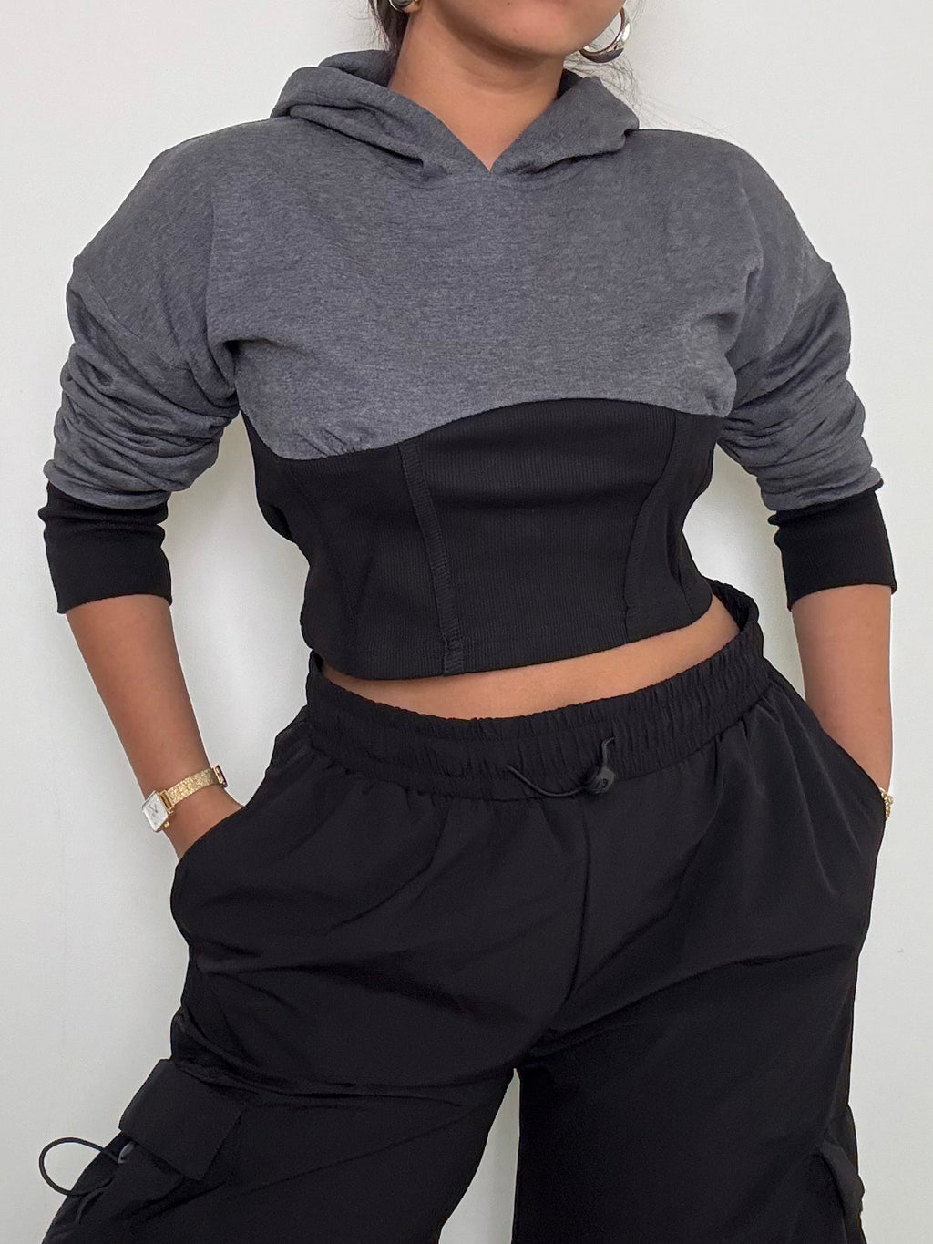 RǏWYÑ | Ease Fit Corset Hoodie