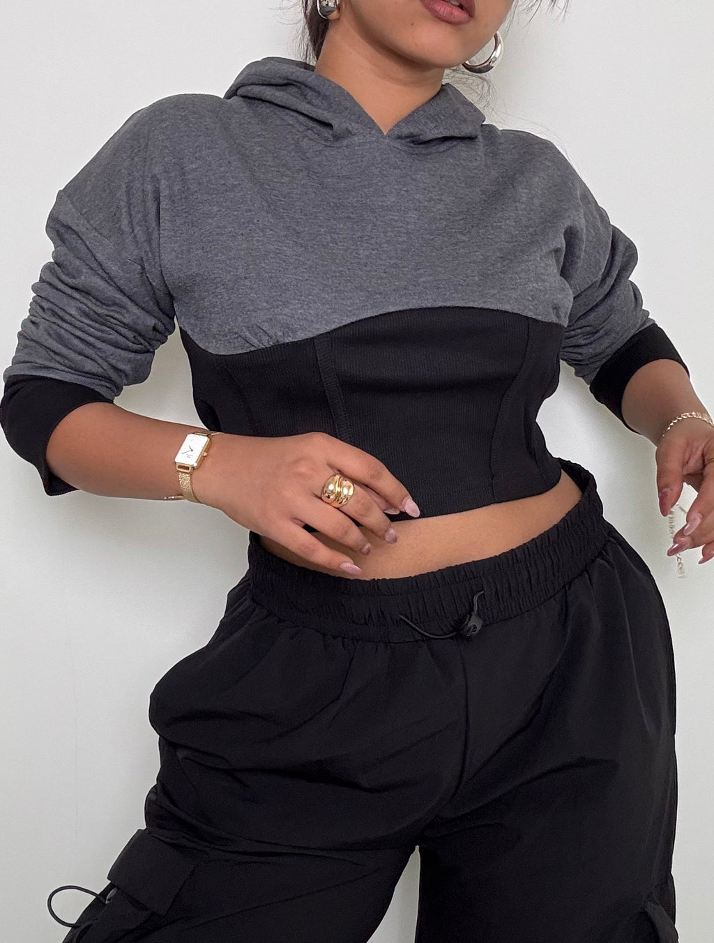RǏWYÑ | Ease Fit Corset Hoodie