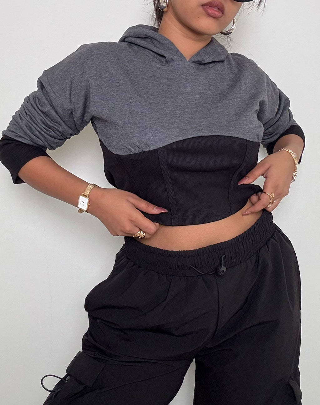 RǏWYÑ | Ease Fit Corset Hoodie