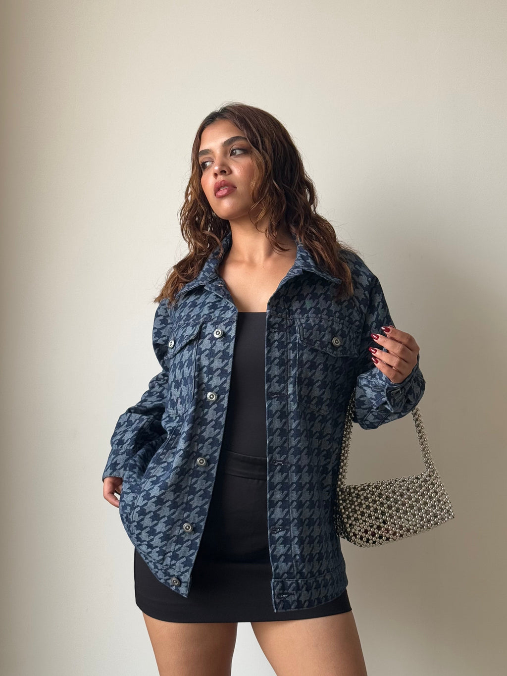 RǏWYÑ | Classic Houndstooth Jacket