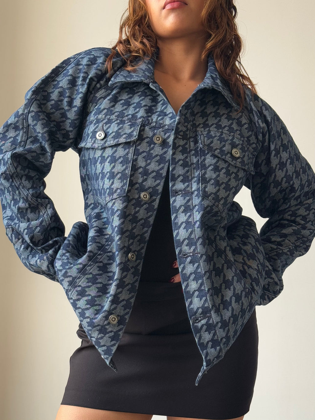 RǏWYÑ | Classic Houndstooth Jacket