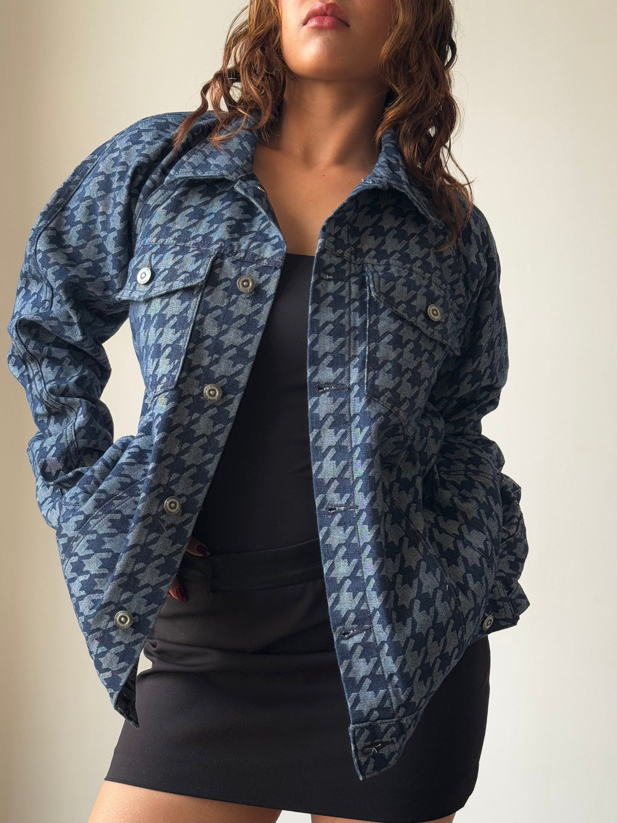 RǏWYÑ | Classic Houndstooth Jacket