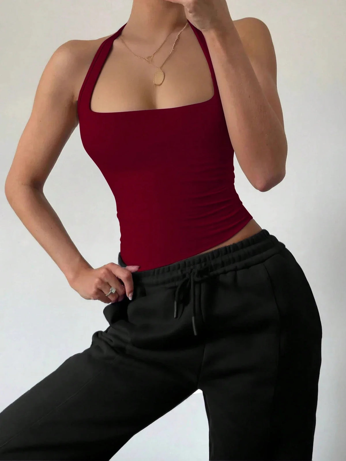 RǏWYÑ | Minimalist Halter Tank Top
