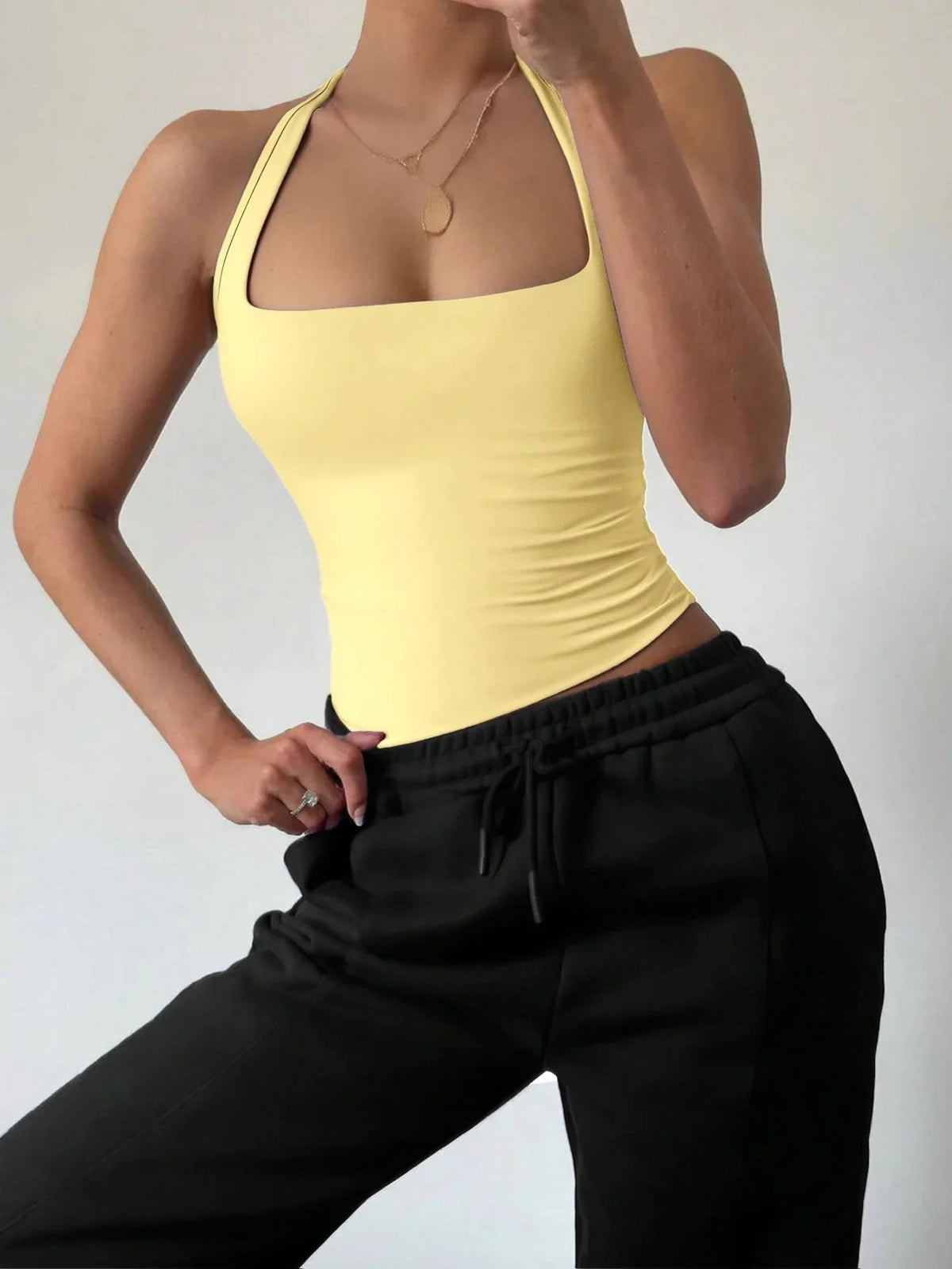 RǏWYÑ | Minimalist Halter Tank Top