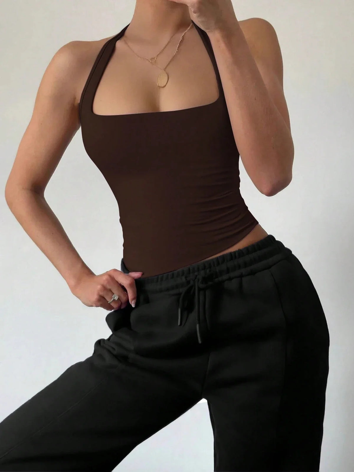 RǏWYÑ | Minimalist Halter Tank Top