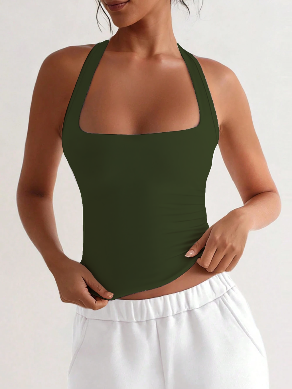 RǏWYÑ | Minimalist Halter Tank Top